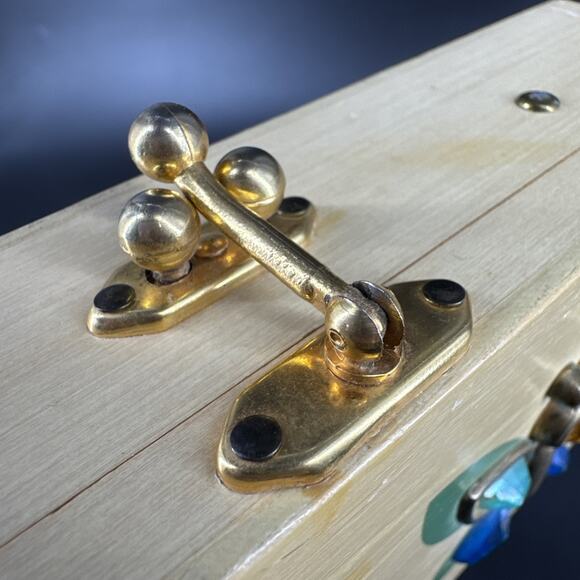 Vintage Enid Collins of Texas GLITTERBUGS Wooden Box Bag Purse 1960s NO HANDLE - Picture 16 of 16